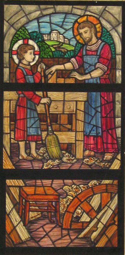 Christ and St Joseph in the Carpenter's Workshop